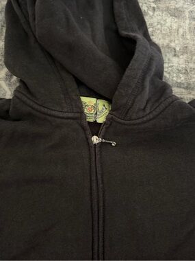 Vintage Juicy Couture Dark Gray Black Zip-Up Hoodie